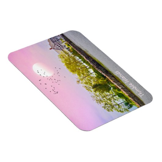 Thimble Islands Sunset Magneet (Rechterzijde)