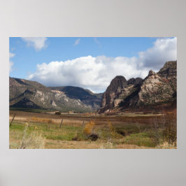 Thimble Rock in Unaweep Canyon Poster