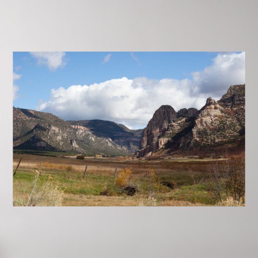 Thimble Rock in Unaweep Canyon Poster (Voorkant)