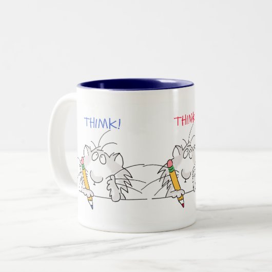 THIMK van Boynton Tweekleurige Koffiemok (Voorkant links)