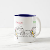 THIMK van Boynton Tweekleurige Koffiemok (Voorkant rechts)