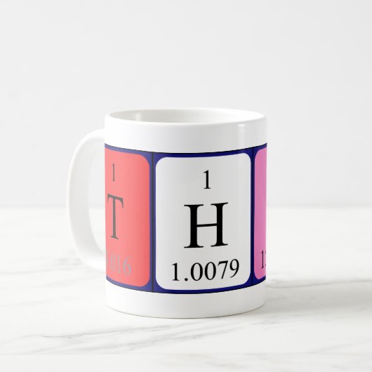 Thimo periodieke lijstnaam mok (Voorkant links)