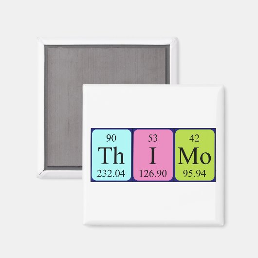Thimo periodieke table name magnet (Voorkant / Achterkant)