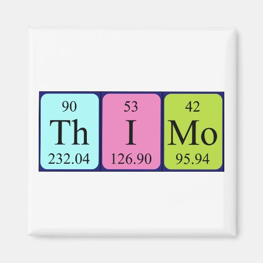 Thimo periodieke table name magnet (Voorkant)