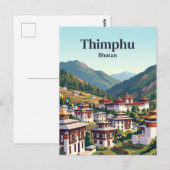 Thimphu, Bhutan Briefkaart (Voorkant / Achterkant)
