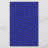 Thin Black and Blue Diagonal Stripes Flyer (Voorkant)