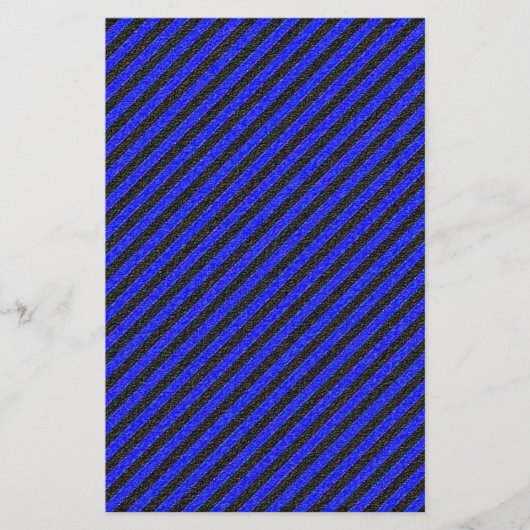 Thin Black and Blue Diagonal Stripes Flyer (Voorkant)