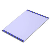 Thin Black and Blue Diagonal Stripes Notitieblok (Schuin)