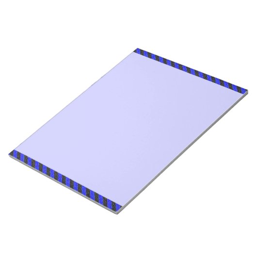 Thin Black and Blue Diagonal Stripes Notitieblok (Schuin)