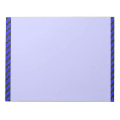 Thin Black and Blue Diagonal Stripes Notitieblok (Voorkant)