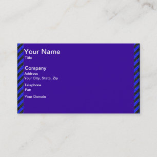 Thin Black and Blue Diagonal Stripes Visitekaartje