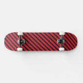 Thin Black and Red Diagonal Stripes Persoonlijk Skateboard (Horizontaal)