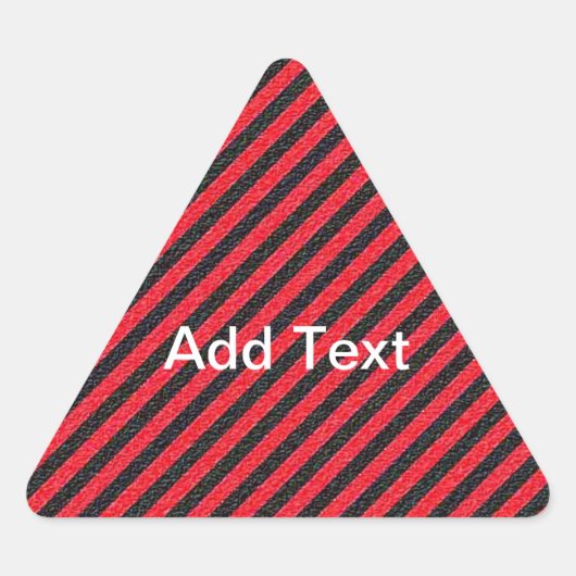 Thin Black and Red Diagonal Stripes Sticker (Voorkant)
