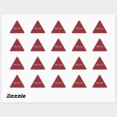 Thin Black and Red Diagonal Stripes Sticker (Vel)