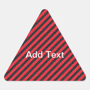 Thin Black and Red Diagonal Stripes Sticker