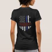 Thin Blue Line 1 Corinthians 15:58 T-shirt (Achterkant)