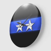 Thin Blue Line - 2-Star Chief Rank Insignia Grote Klok (Hoek)