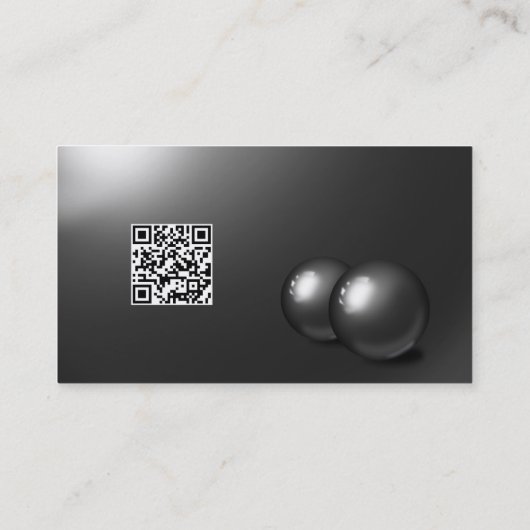 Thin Blue Line 4-badge-opties QR-code Visitekaartje (Achterkant)