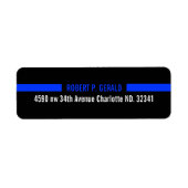Thin Blue Line Aangepast Etiket (Voorkant)