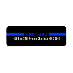 Thin Blue Line Aangepast Etiket