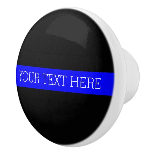 Thin Blue Line - Aangepast op maat Keramische Knop (Rechts)