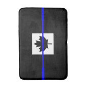 Thin Blue Line Accent on Canadian Flag Badmat (Voorkant Verticaal)