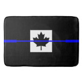 Thin Blue Line Accent on Canadian Flag Badmat (Voorkant)