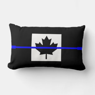 Thin Blue Line Accent on Canadian Flag Kussen
