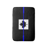 Thin Blue Line Accent op Canadese vlag Badmat (Voorkant Verticaal)
