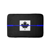 Thin Blue Line Accent op Canadese vlag Badmat (Voorkant)