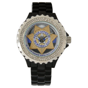 Thin Blue Line - Adjunct-badge Horloge