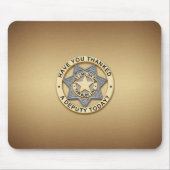 Thin Blue Line Adjunct-badge Muismat (Voorkant)