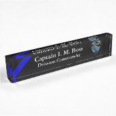 Thin Blue Line - Agency Patch Desk Name Bord Naambordje