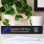 Thin Blue Line - Agency Patch Desk Name Bord Naambordje