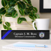 Thin Blue Line - Agency Patch Desk Name Bord Naambordje