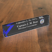 Thin Blue Line - Agency Patch Desk Name Bord Naambordje (Zijkant)