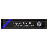 Thin Blue Line - Agency Patch Desk Name Bord Naambordje (Voorkant)