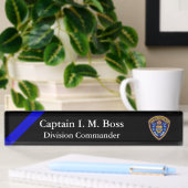 Thin Blue Line - Agency Patch Desk Name Bord Naambordje