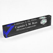 Thin Blue Line - Agency Patch Desk Name Bord Naambordje