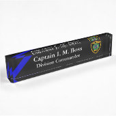 Thin Blue Line - Agency Patch Desk Name Bord Naambordje