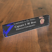 Thin Blue Line - Agency Patch Naambordje (Zijkant)