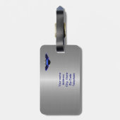 Thin Blue Line - Air Police: recht van boven Bagagelabel (Achterkant verticaal)