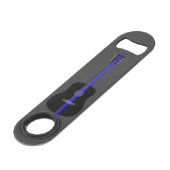 Thin Blue Line Akoestische gitaar Speed Flessenopener (Voorkant Gekanteld)