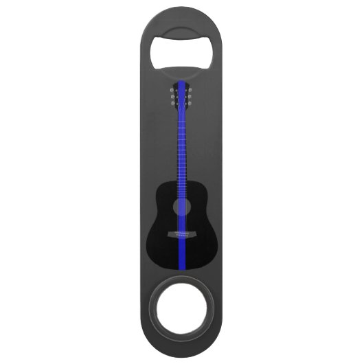 Thin Blue Line Akoestische gitaar Speed Flessenopener (Voorkant)