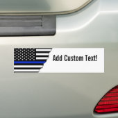 Thin Blue Line American Flag Bumpersticker (Op auto)