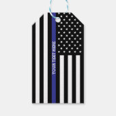 Thin Blue Line - American Flag Cadeaulabel (Voorkant)