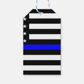 Thin Blue Line American Flag Cadeaulabel (Voorkant)