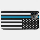 Thin Blue Line American Flag Case-Mate iPhone Case (Achterkant (horizontaal))