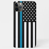 Thin Blue Line American Flag Case-Mate iPhone Case (Achterkant)