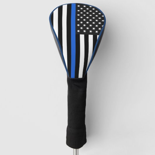 Thin Blue Line American Flag Golfheadcover (Voorkant)
